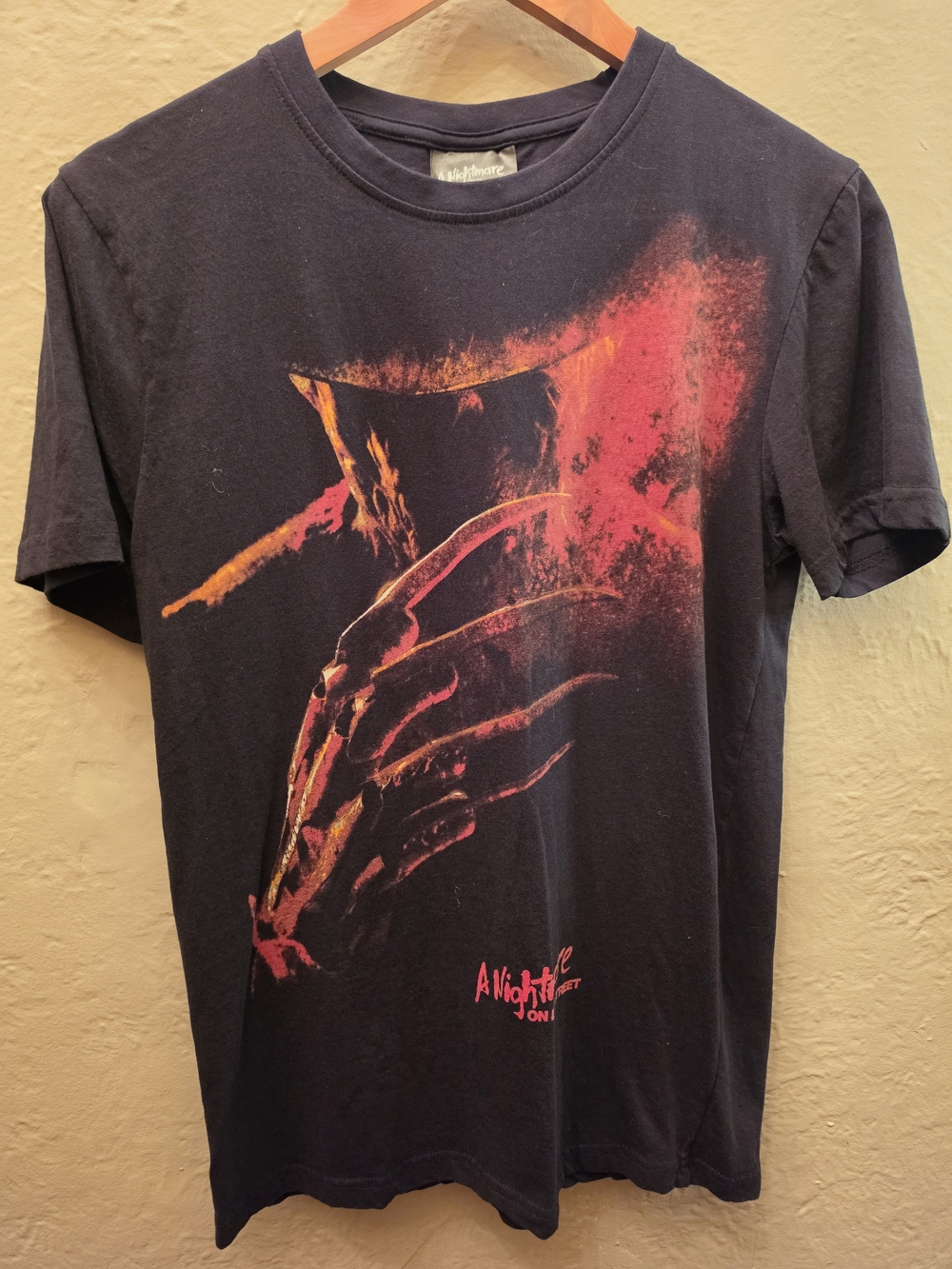 A Nightmare on Elm Street Freddy Krueger Horror Graphic T-Shirt Black S